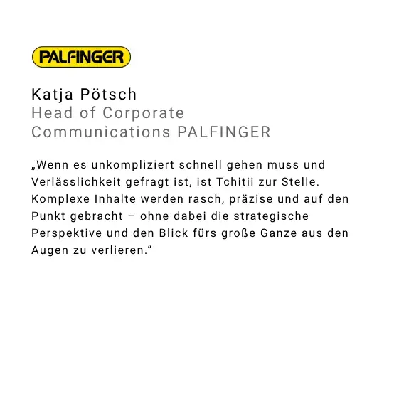 Tchitii Testimonial Katja Pötsch