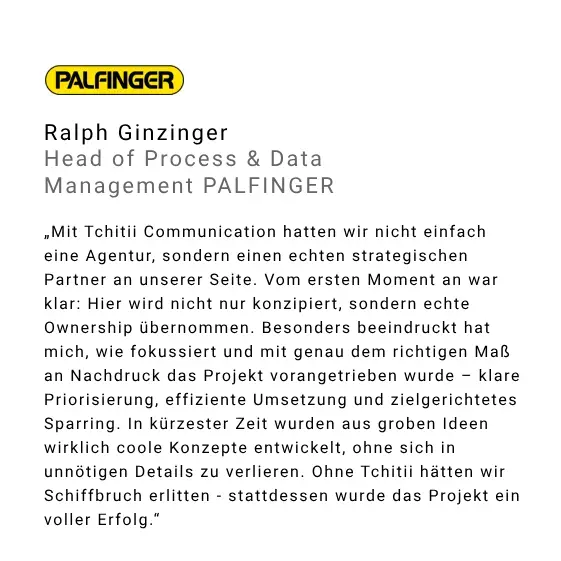 Tchitii Testimonial Ralph Ginzinger
