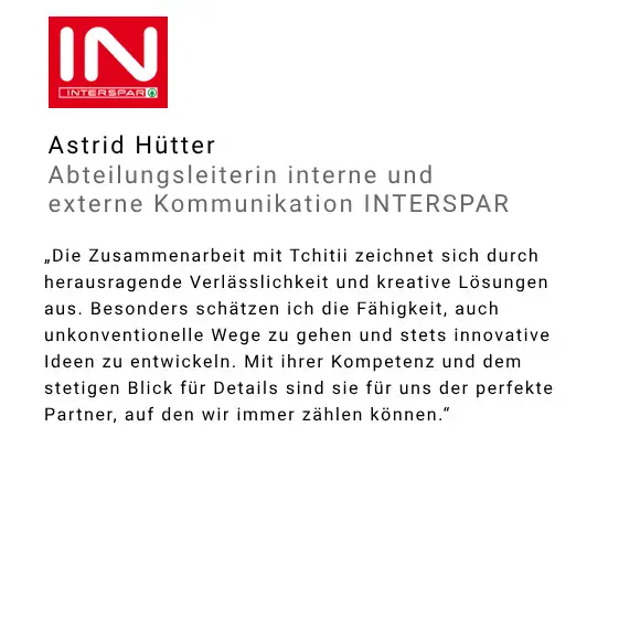 Testimonial Astrid Huetter