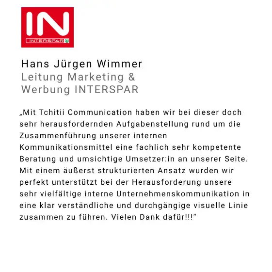 Testimonial Hans Juergen Wimmer